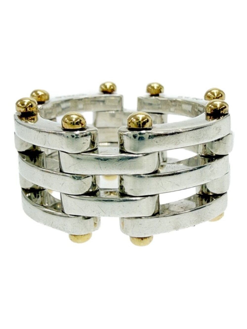Tiffany & Co Silver Gold Combination Ring